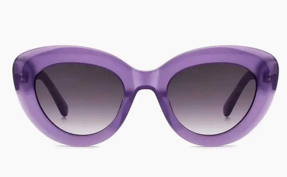 kate spade Purple Oversized Cat-Eye Sunglasses